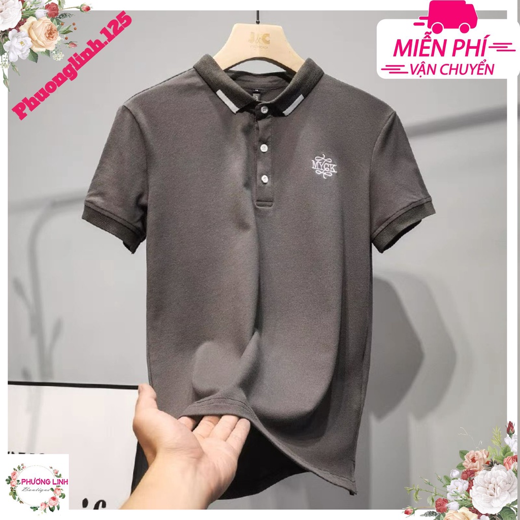 ÁO POLO THÊU CHỮ MGYK CHO NAM | BigBuy360 - bigbuy360.vn
