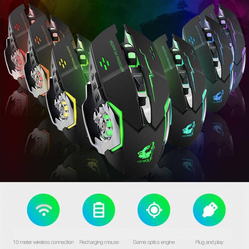 Chuột Gaming Không Dây 1800 Dpi | BigBuy360 - bigbuy360.vn