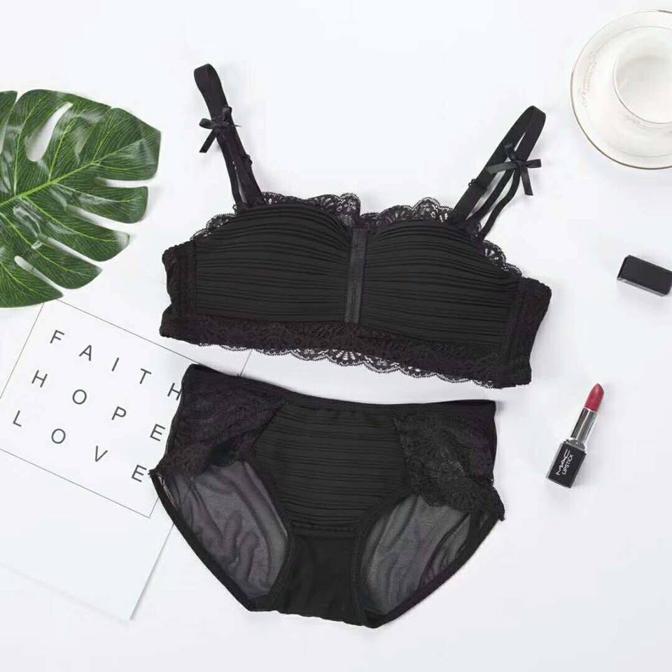 (Big Sale) Bộ đồ lót ren không gọng đệm ngực tiểu thư (ms 328) | BigBuy360 - bigbuy360.vn