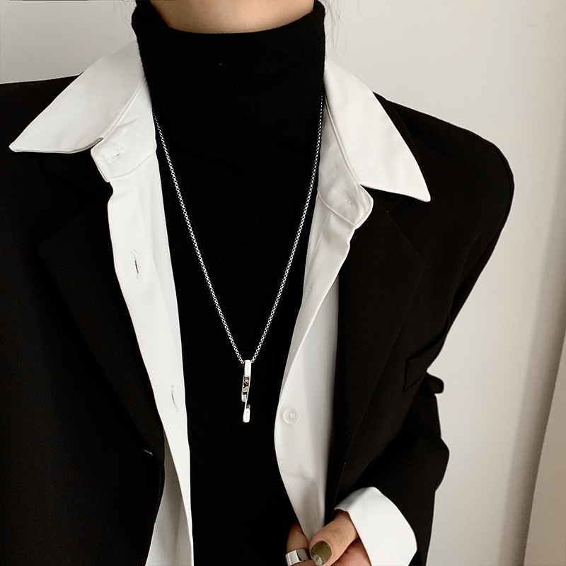 Vòng cổ Thiết Kế Đơn Giản Thời Trang Theo Phong Cách Hip Hop Cho Cặp Đôi