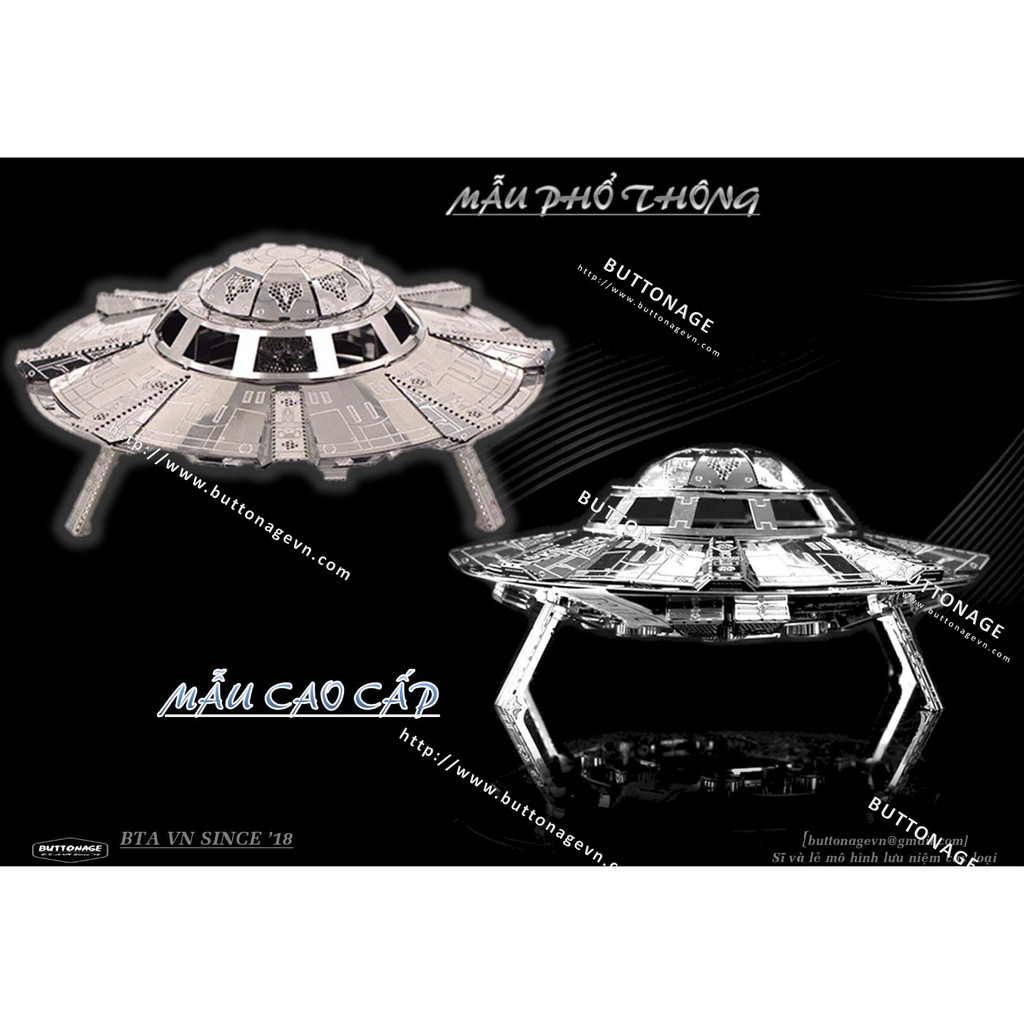 Mô Hình Lắp Ghép kim Loại 3D Đĩa Bay - UFO