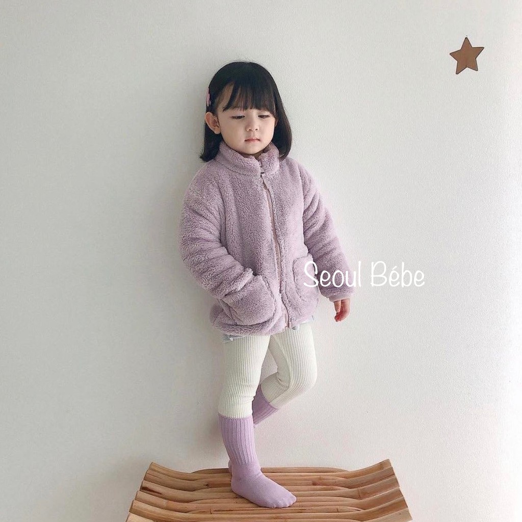 [SALE XẢ] ÁO KHOÁC LÔNG FLEECE CHO BÉ made in Korea