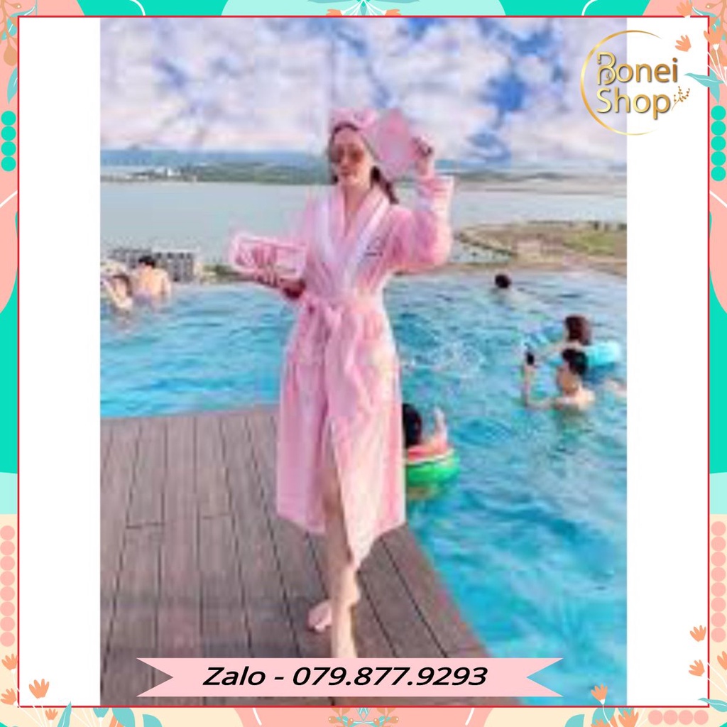 🥰 Set áo choàng tắm kèm băng đô siêu đáng yêu | BigBuy360 - bigbuy360.vn
