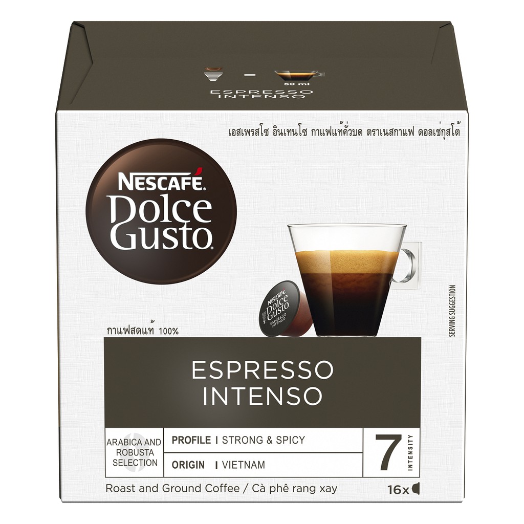 Cà phê viên nén Nescafe Dolce Gusto espresso intenso 96g (6g x 16 viên)