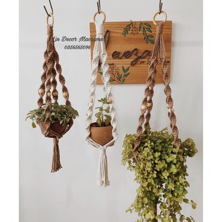 Dây Treo Chậu Cây Trang Trí Macrame [Trang trí sân vườn,homestay,quán cafe,decor phòng..]