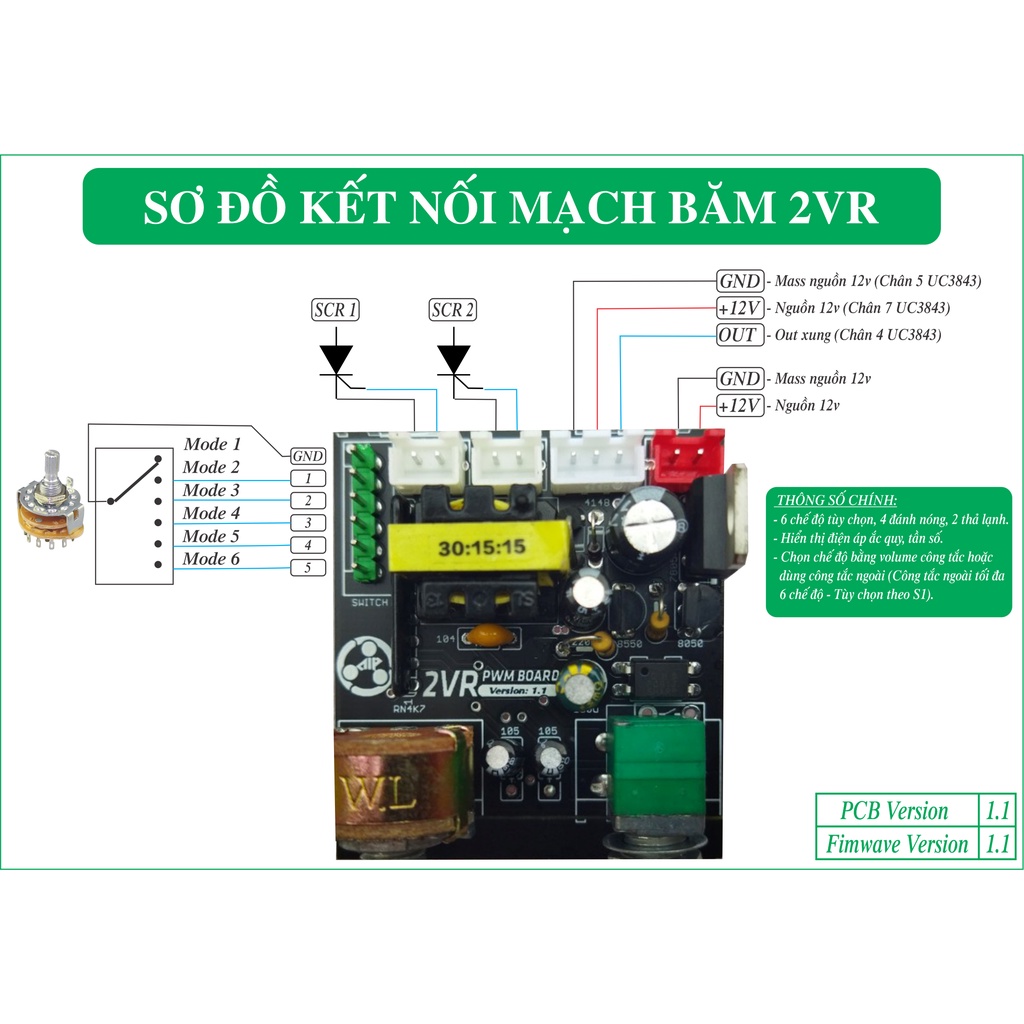 Mạch băm xung 2VR - V1.1