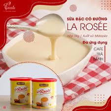 Sữa Đặc Lon La'Rosee Larosee, Nắp đậy nhựa dẻo an toàn, Lon 1KG