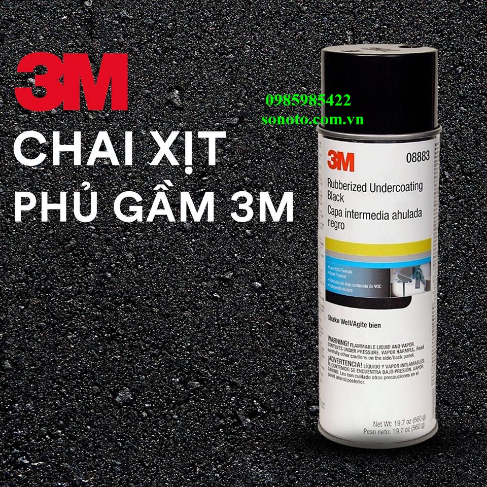 08883 3M Chất chống gỉ sét và làm ồn ở gầm xe (Xịt gầm) dạng xịt ( Sơn oto xe máy )