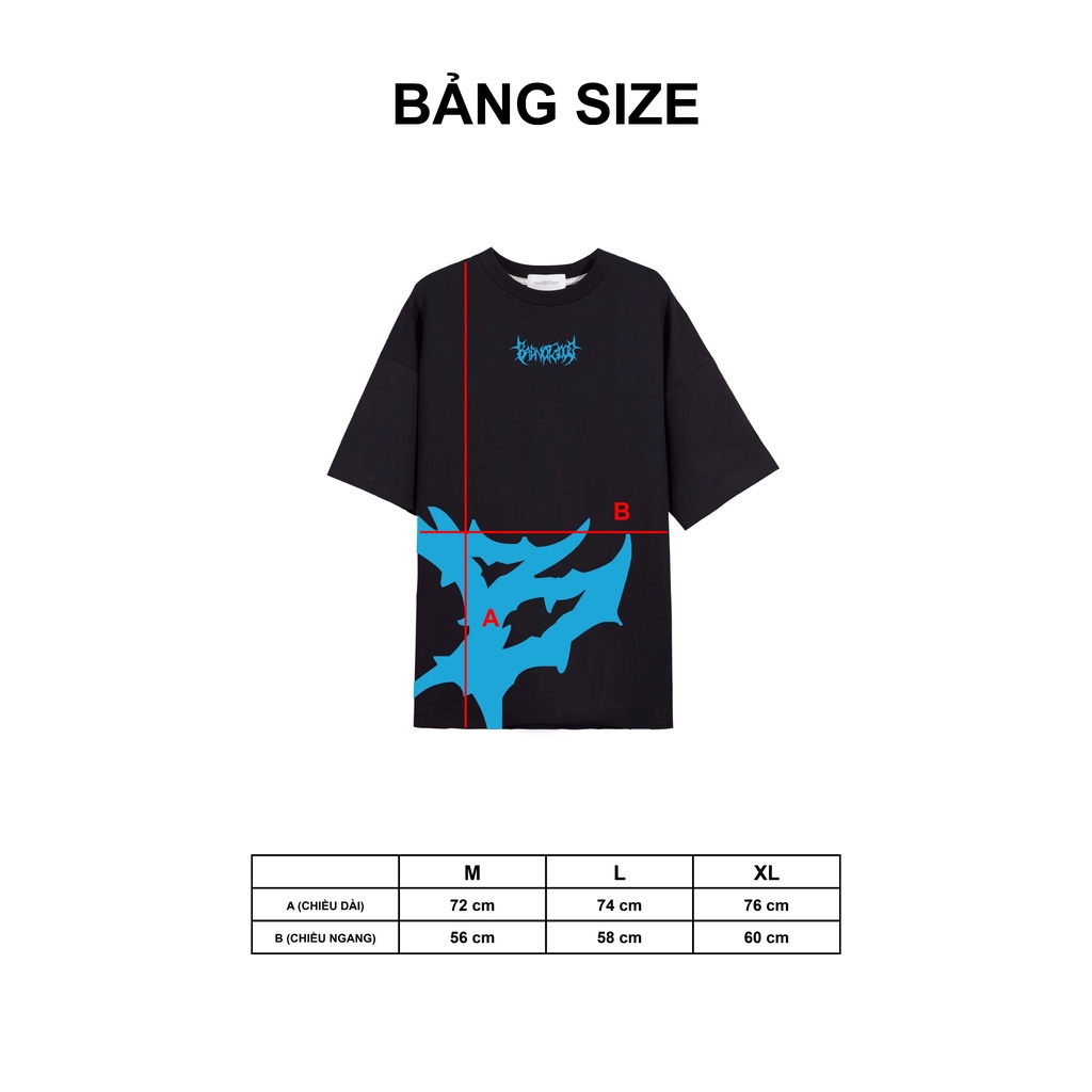 ÁO THUN CHỮ B MẤT MÁT *ĐEN | BigBuy360 - bigbuy360.vn