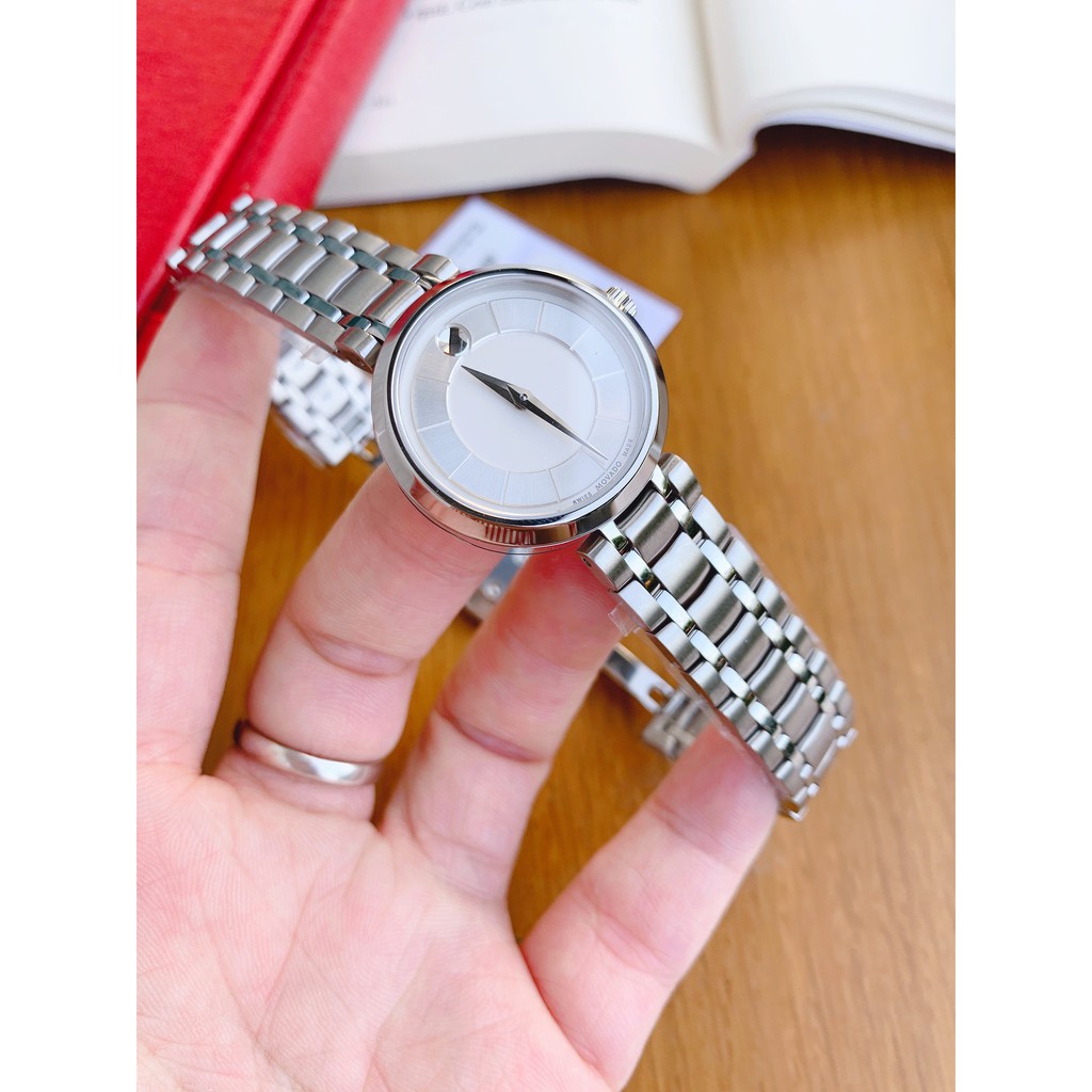 Đồng Hồ Nữ Movado 1881 Silver Dial Stainless Steel 0607098