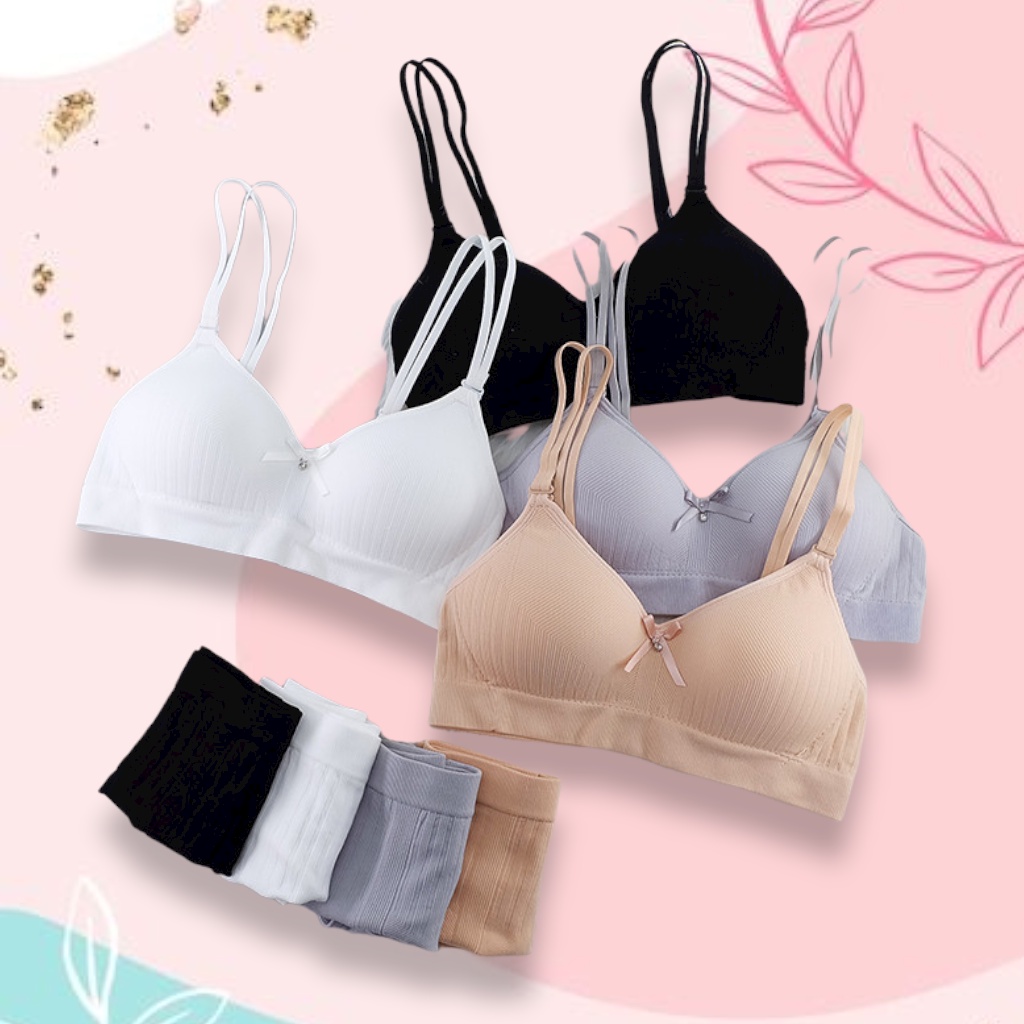 BỘ ĐỒ LÓT nữ đệm mỏng không gọng chất ềm mềm co dãn NuciFera_AL62