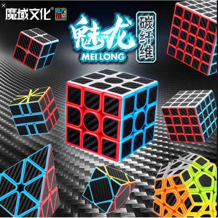 Rubik CarBon : 2x2 3x3 4x4 5x5 Và Các Biến Thể Rubik Carbon Tam Giác, 12 Mặt, Skewb, Square