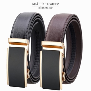 Thắt lưng nam da bò thật 100% cao cấp, dây da chính hãng Nhất Tính Leather N123 kèm thẻ bảo hành