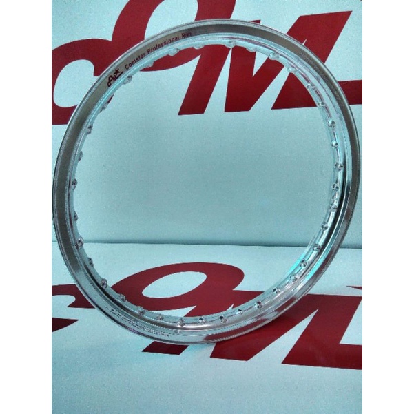 Niềng  xe máy hợp kim nhôm cao cấp  Comstar phiên bản E màu bạc bóng 1 cặp