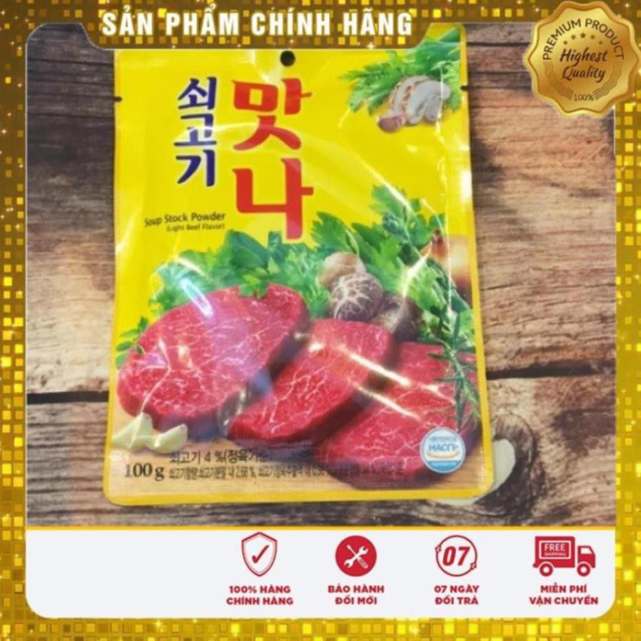 💥 ⚡ SẢN PHẨM CHÍNH HÃNG   BỘT NÊM GIA VỊ THỊT BÒ DAESANG HÀN QUỐC GÓI 100G