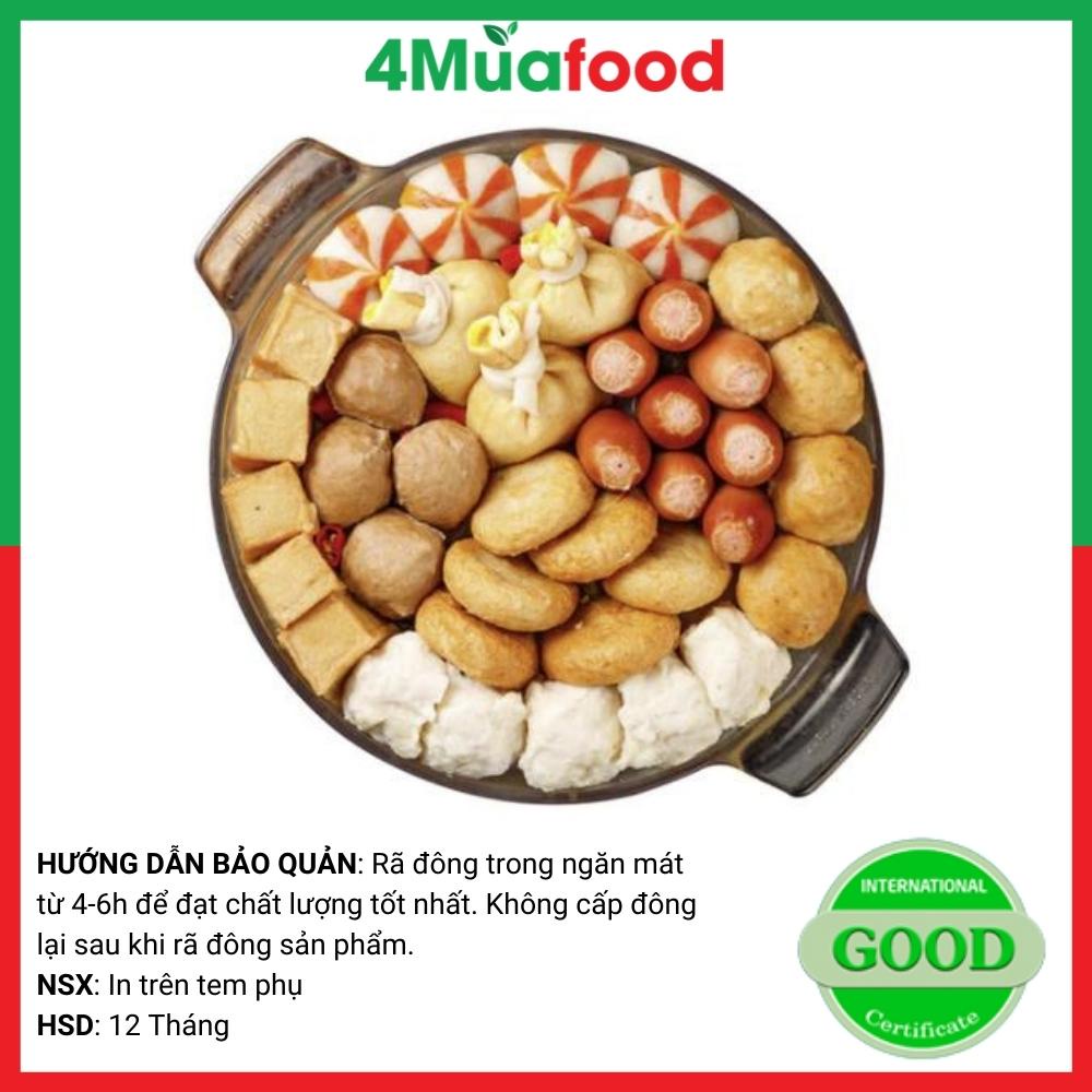 1 Gói Viên Thả Lẩu Lacusina 500gr vị ngẫu nhiên - Dùng chiên hoặc thả lẩu - Thực Phẩm 4 Mùa - 4Muafood