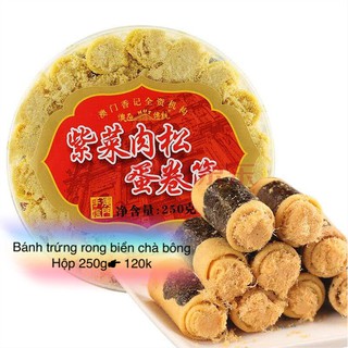 BÁNH TRỨNG RONG BIỂN CUỘN CHÀ BÔNG