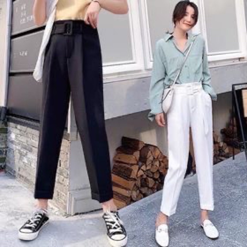 Quần Âu Công Sở Kèm Thắt Lưng  - Quần Baggy công sở đủ màu chất mát, dày dặn đứ.ng form-mã Q.Thắt Lưng
