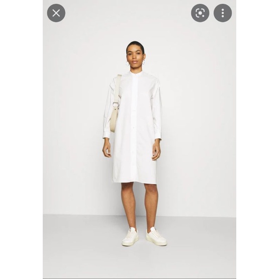 Đầm sơ mi trắng dáng dài oversized VNXK women white shirt dress form suông oversize midi xuất khẩu dư xịn
