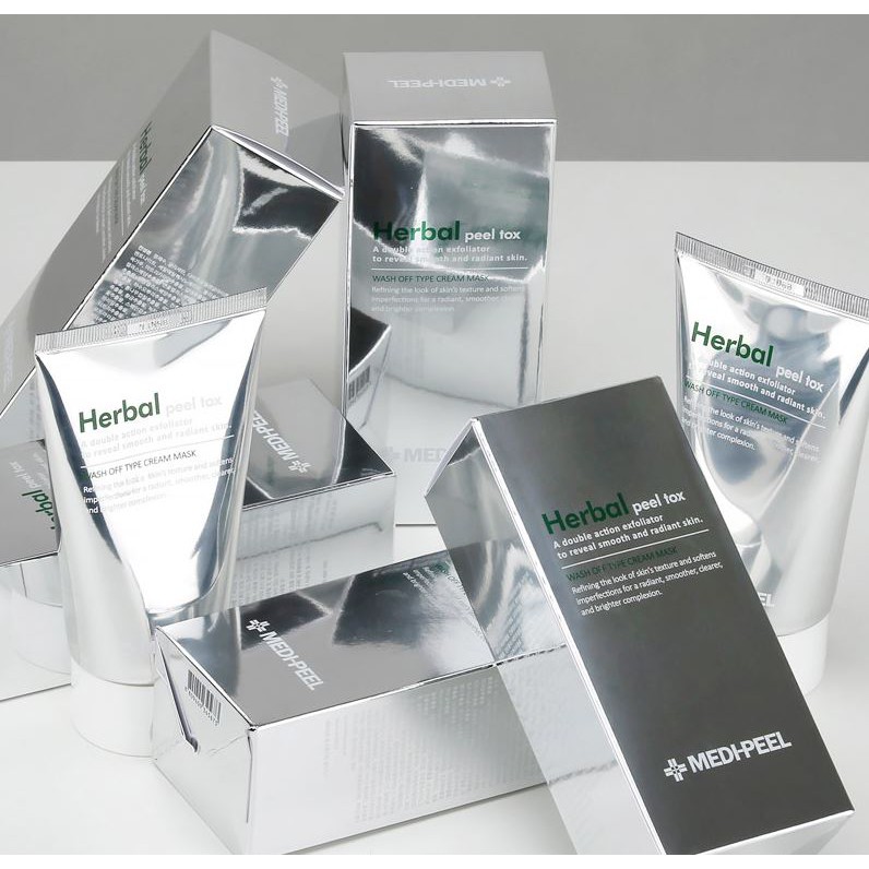 Mặt nạ thải độc Medi-peel 𝐇𝐞𝐫𝐛𝐚𝐥 𝐏𝐞𝐞𝐥 𝐓𝐨𝐱 𝐖𝐚𝐬𝐡 𝐎𝐟𝐟 𝐓𝐲𝐩𝐞 𝐂𝐫𝐞𝐚𝐦