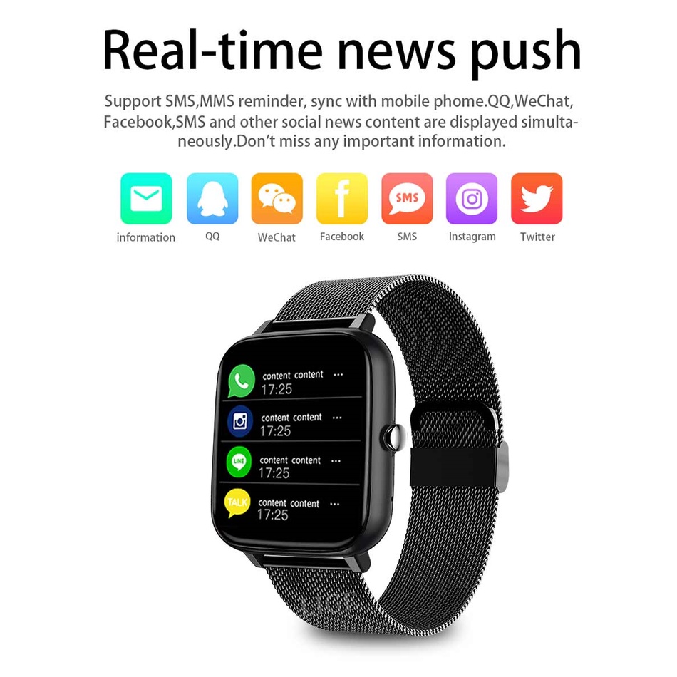 Lige new men smart watch women full touch fitness tracker máy đo huyết áp đồng hồ thông minh cho ios android