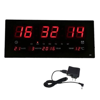 Đồng hồ led treo tường lịch dương báo thức