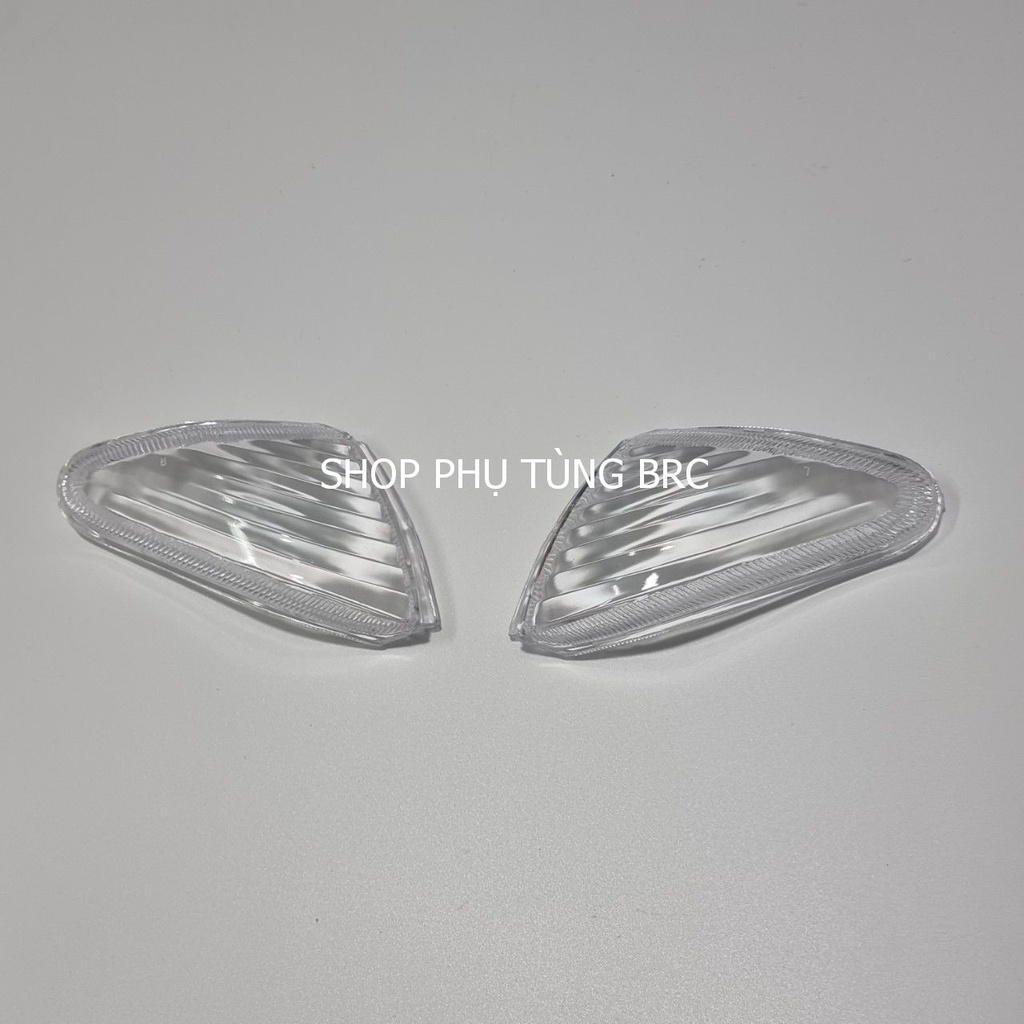 Combo chụp xi nhan trước, sau, chụp đèn hậu  màu TRẮNG xe WAVE nhỏ