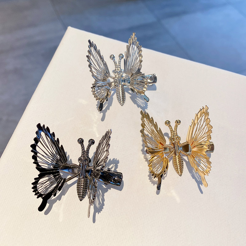 Kẹp Tóc Hình Bướm Dễ Thương Bằng Thép Không Gỉ