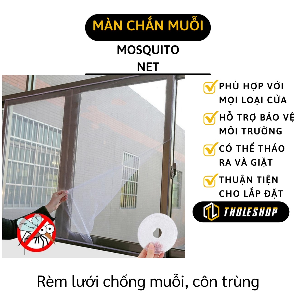 Rèm Chắn Muỗi - Màn Lưới Dán Cửa Chống Muỗi, Côn Trùng Tiện Dụng 3351