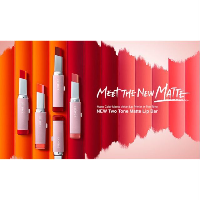 Son thỏi 2 màu lì Laneige Tow Tone Matte Lip Bar