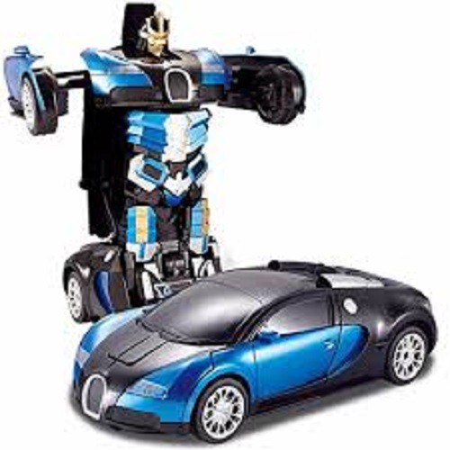 Ô TÔ BIẾN HÌNH THÀNH ROBOT PHÁT NHẠC CÓ ĐÈN 2 TRONG 1, Do choi o to bien hinh (kèm pin)