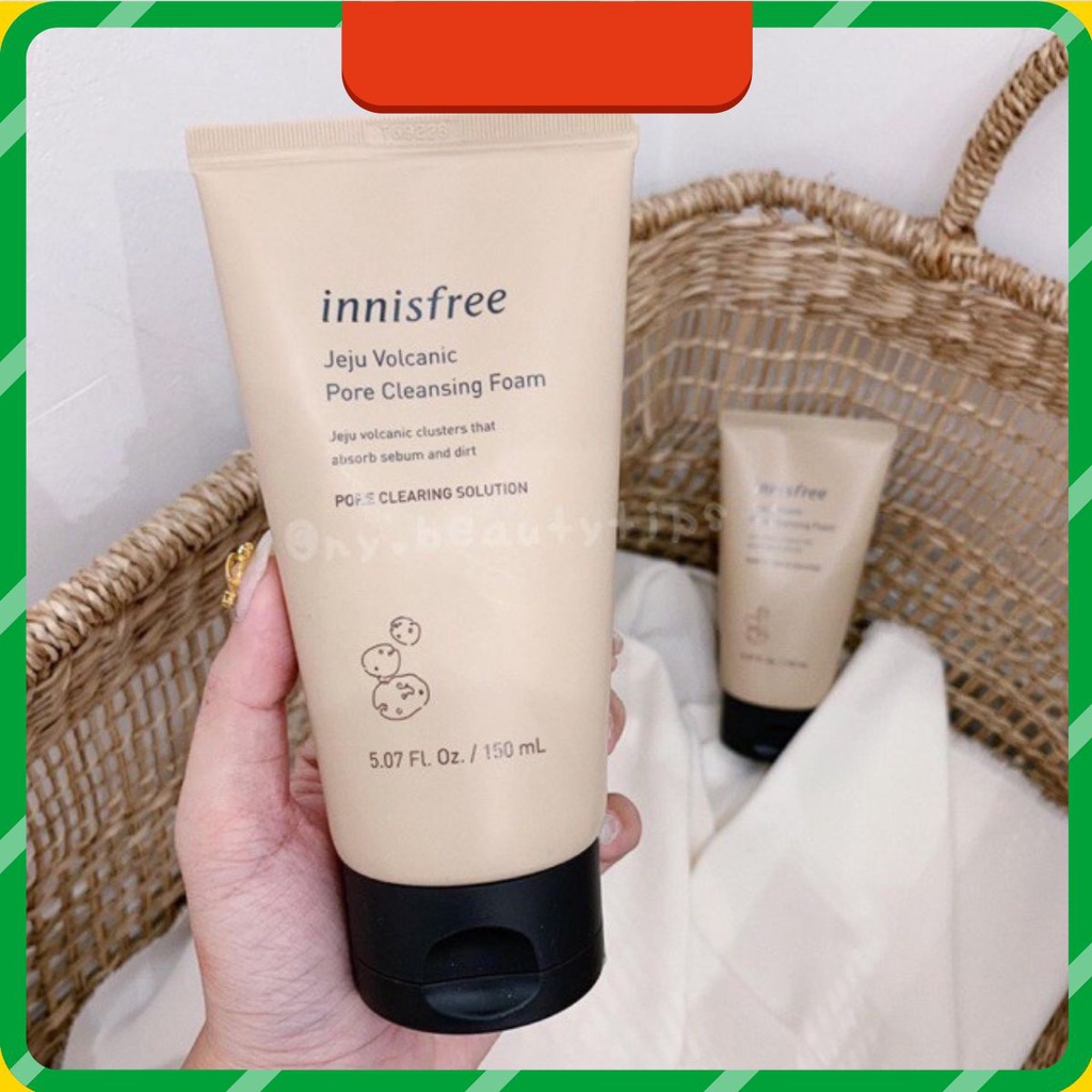 Sữa rửa mặt tro núi lửa Jeju volcanic pore cleasing foam 150ml giao siêu nhanh