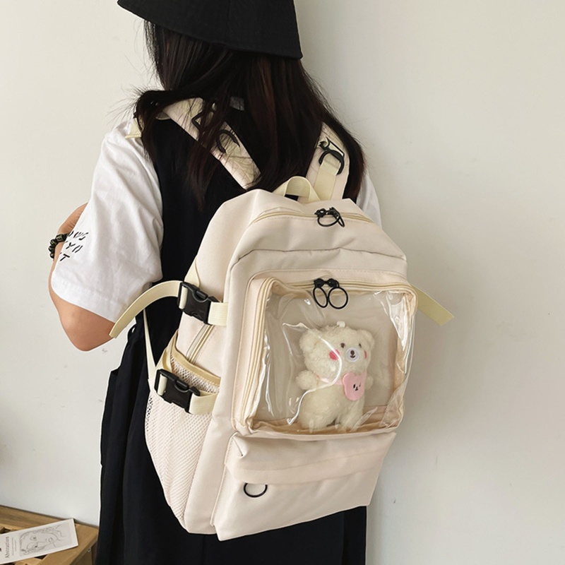 Ba Lô Đi Học Bằng Nylon Phong Cách Lolita Cho Tuổi Teen