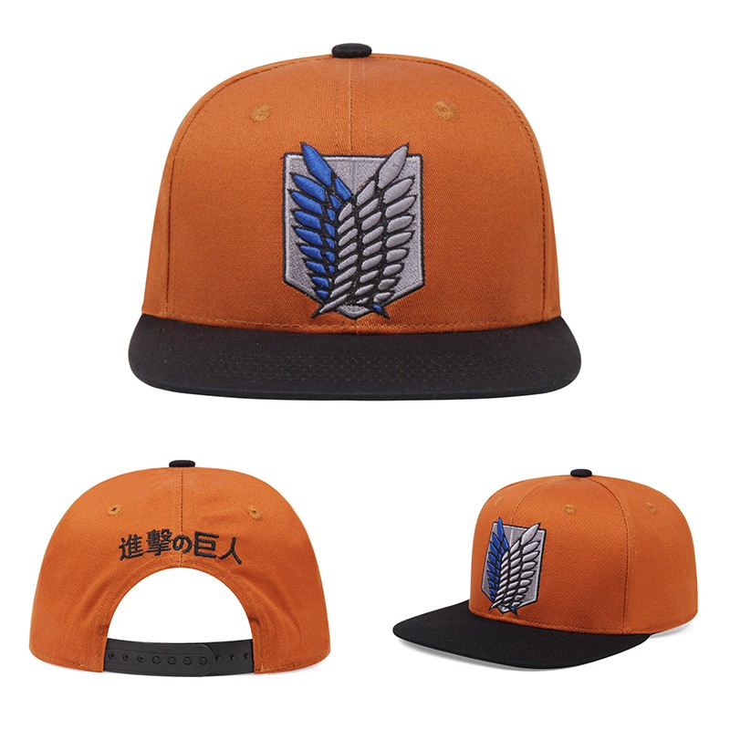 Toàn Bộ Mũ Lưỡi Trai 100% Cotton Thêu Họa Tiết Attack On Titan Phong Cách Hiphop