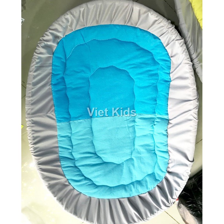 Nôi tre hun khói S3 90cm và nệm lót cara trơn màu