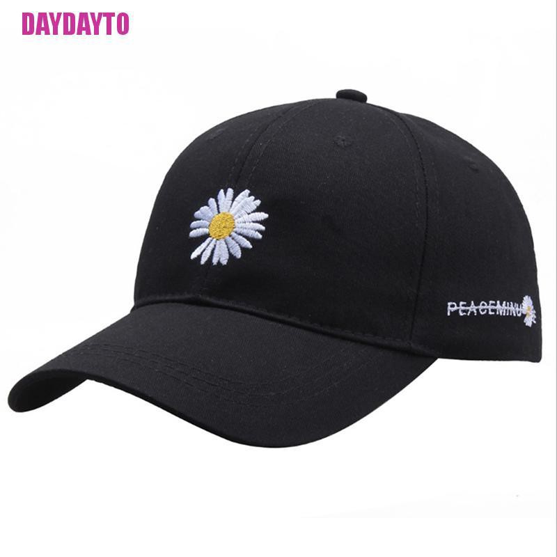 Mũ Lưỡi Trai Thêu Hình Hoa Cúc Dành Cho Nữ