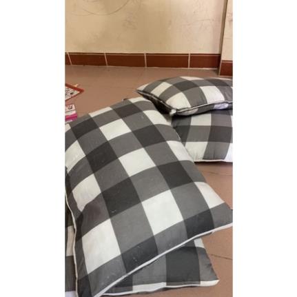 1 ĐÔI GỐI BÔNG ÉP KẺ MUJI 1,3KG