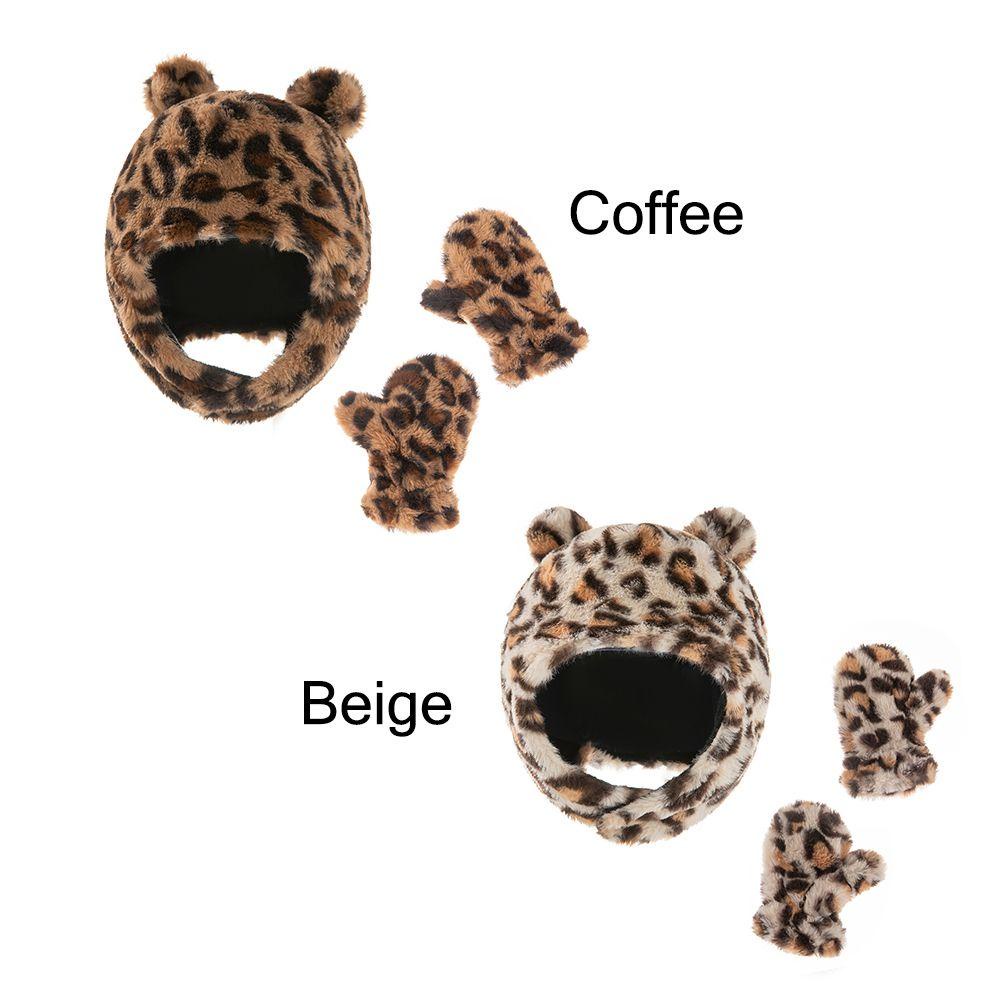 JONYE Set Găng Tay + Mũ + Găng Tay Mùa Đông Mềm Mại Cho Bé 1-4 Tuổi
