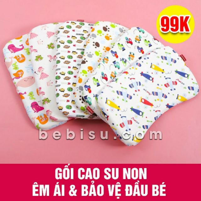 Gối casu non cho bé( chống méo đầu)