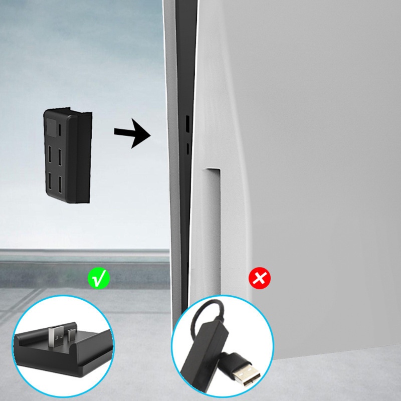Bộ Chia USB Tốc Độ Cao 5 Trong 1 Hiệu NAMA ​​Bộ Chia Cổng USB Truyền Tín Hiệu Cho Điện Thoại