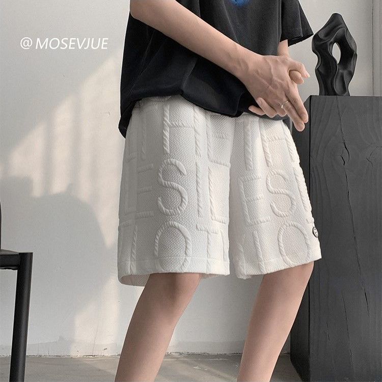 Quần Short Thể Thao Dáng Rộng Phong Cách Đường Phố Hàn Quốc Thời Trang Mùa Hè Cho Nam