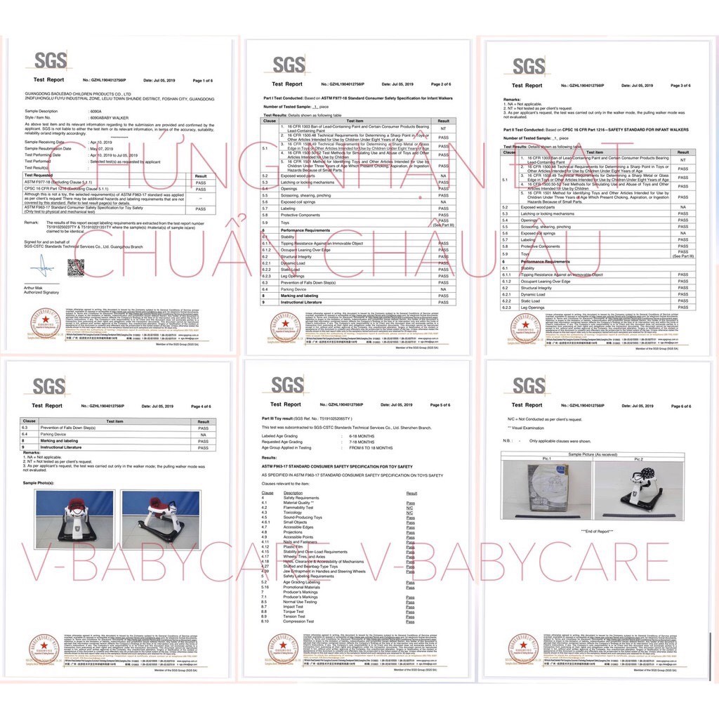 XE TẬP ĐI CAO CẤP VBABY 6090 - ĐẠT CHUẨN CHÂU ÂU