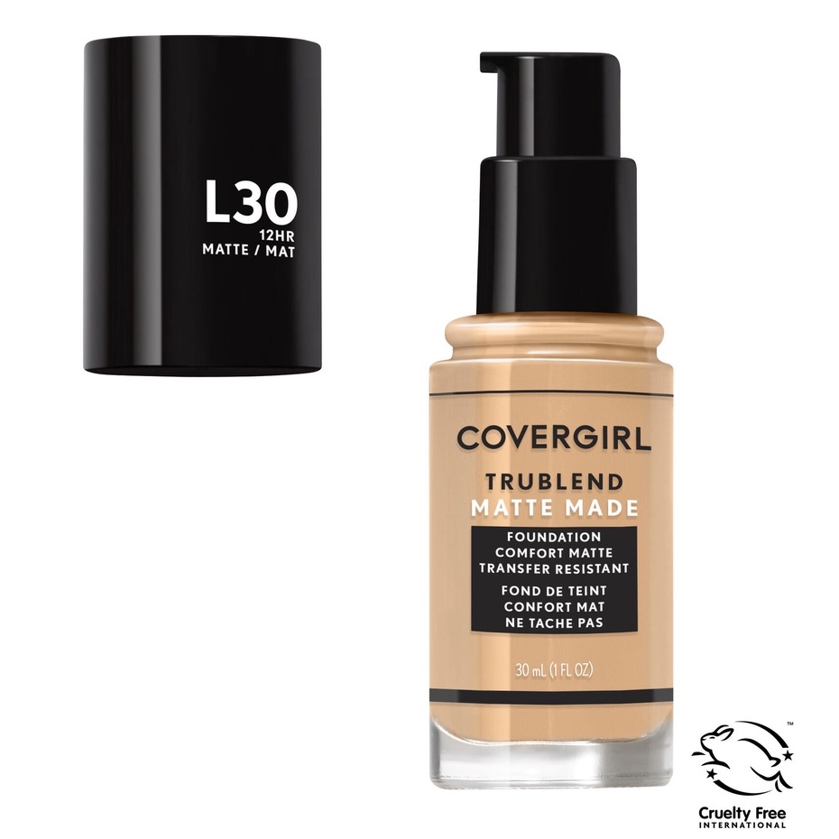 [HÀNG MỸ - DATE 8/2023]  Kem Nền Covergirl TruBlend Matte Made 30ML - L30 - Golden Ivory