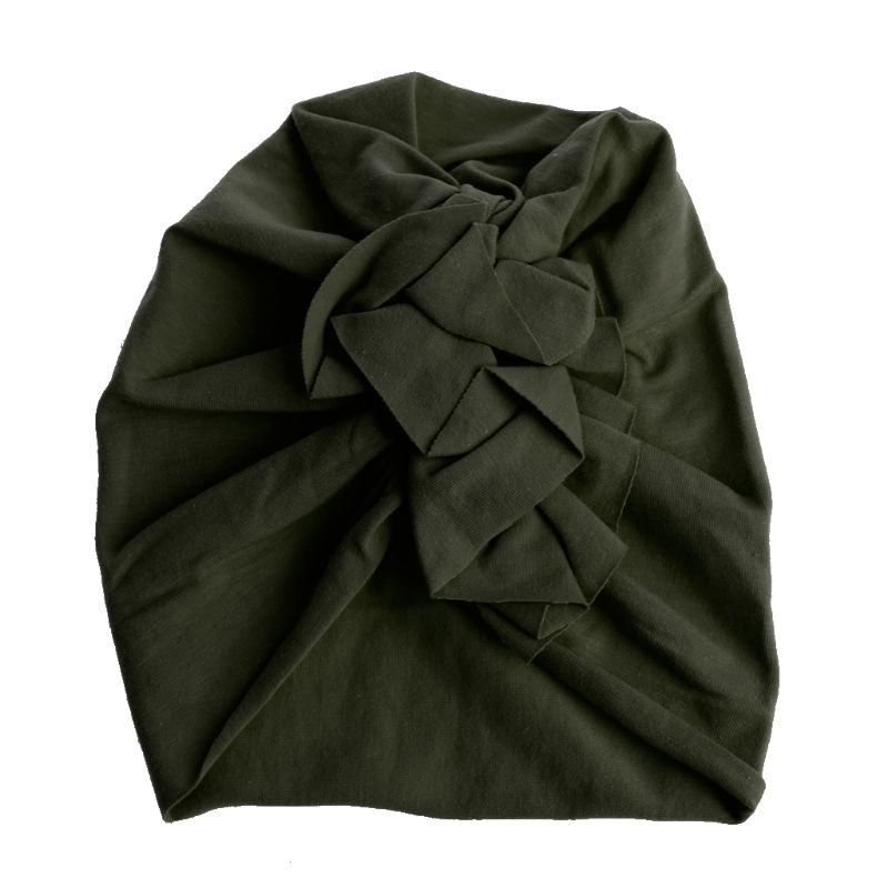 Mũ Turban Màu Trơn Phong Cách Công Chúa Dành Cho Bé Gái