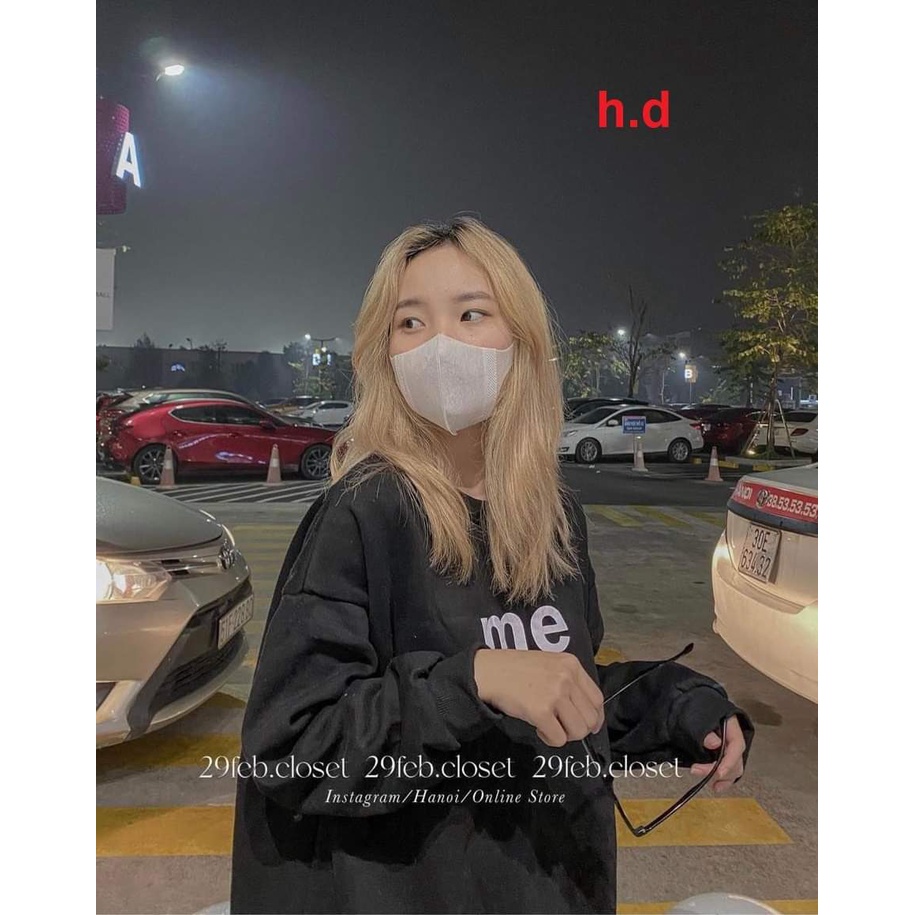 Áo Sweater ME Unisex - Áo Sweater Nam Nữ Chất Liệu Nỉ Cotton in Hình Trước Ngực