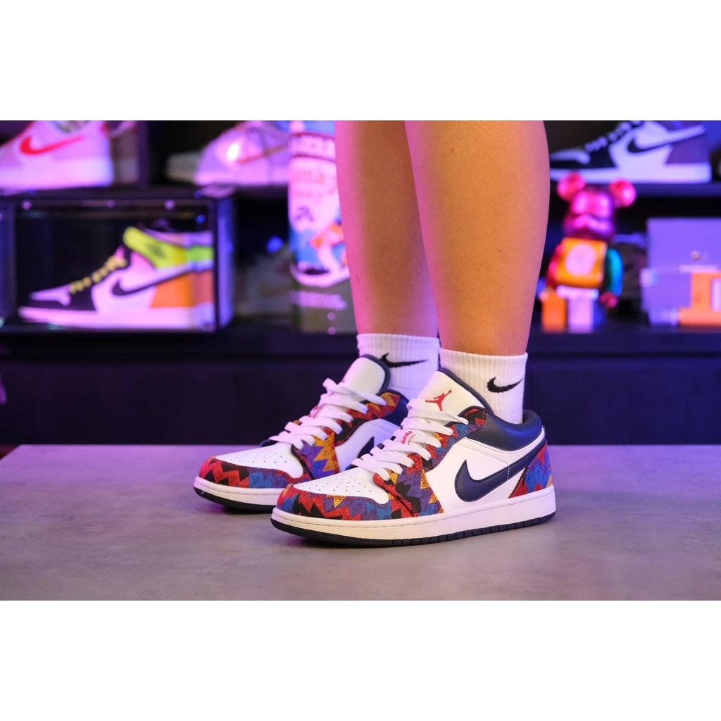 [Full box-giấy gói] giày Jordan thổ cẩm thấp cổ cao cấp