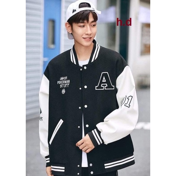 Áo khoác bomber CHMP và A sao HD12