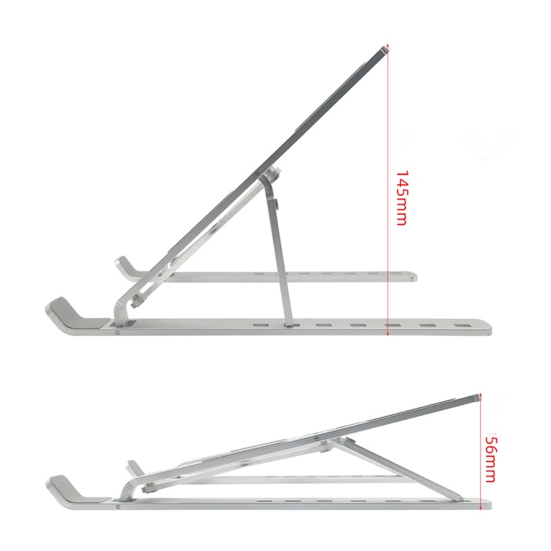 Giá Đỡ Đế Tản Nhiệt LAPTOP MACBOOK IPAD Bằng Nhôm Có Thể Điều Chỉnh Được  Độ Cao Thấp Rộng Có 2 Màu Bạc Và Đen