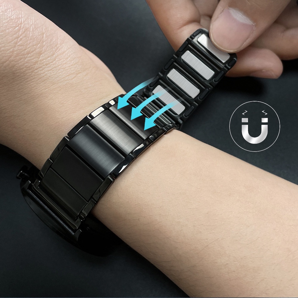Dây Đeo Inox Từ Tính Tháo Gỡ Nhanh Cho Đồng Hồ Thông Minh Samsung Galaxy Watch 5 40mm 44mm 5Pro 20mm 22mm