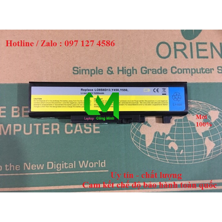 Pin Lenovo Y450, Y550